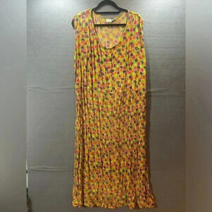 Vtg Sip and Shore Women’s Flotal Maxi Dresss Sz 3X